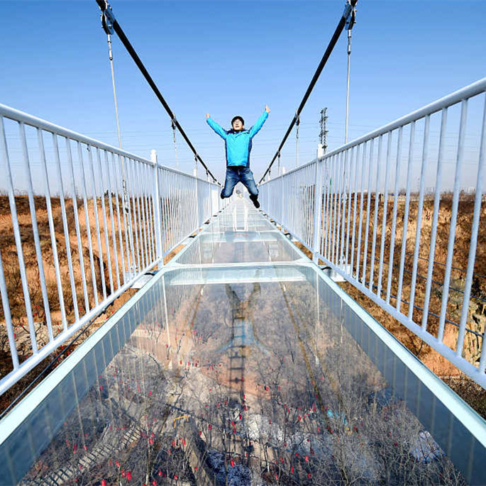 Sol en verre feuilleté commutable de haute qualité, pont en verre feuilleté intelligent, passerelle en verre intelligente