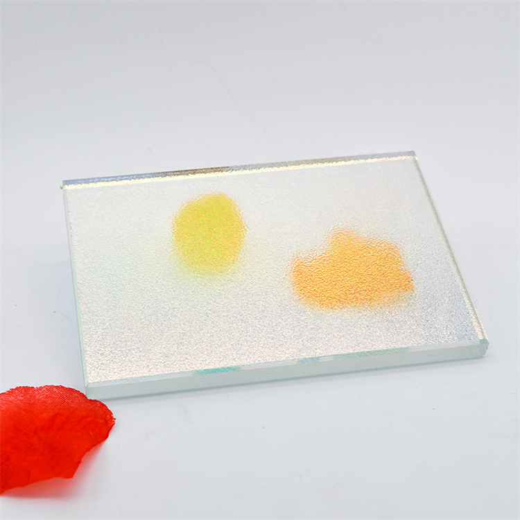 Decorative Wall Art Laminated Textured Glass With Fabric For Partition Wall