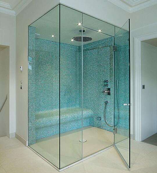 Shower door glass frameless 6mm safety tempered glass suppliers China