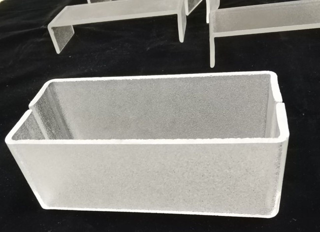 Structure de sécurité super clair bas fer dépoli  de verre U-profil fabricant