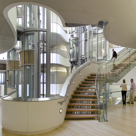 super clair  trempé feuilleté verre pour l'ascenseur extérieur,  à faible en fer feuilleté verre pour l'ascenseur intérieur,  haute définition moderne ascenseur verre