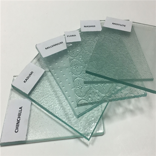 Wholesale price decorative 3mm clear Nashiji patterned glass for window