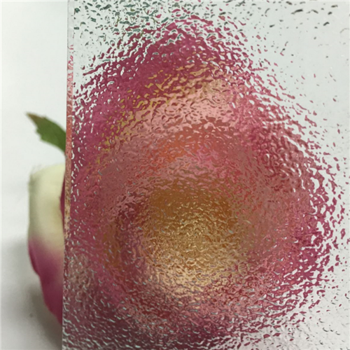Wholesale price decorative 3mm clear Nashiji patterned glass for window