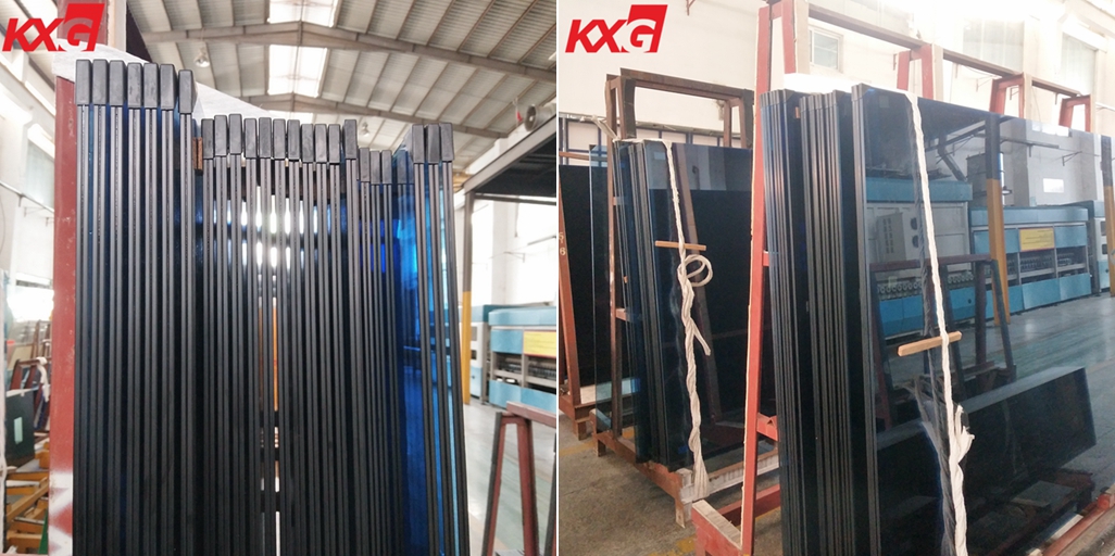 12.76mm blue tinted toughened laminated glass
