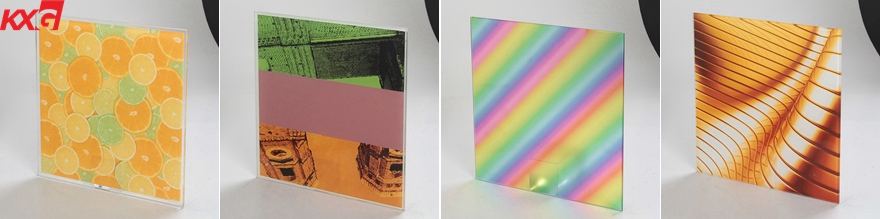 color painted tempered glass