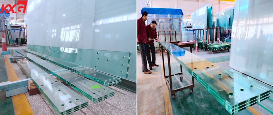 12+12+12 triple tempered SGP laminated glass