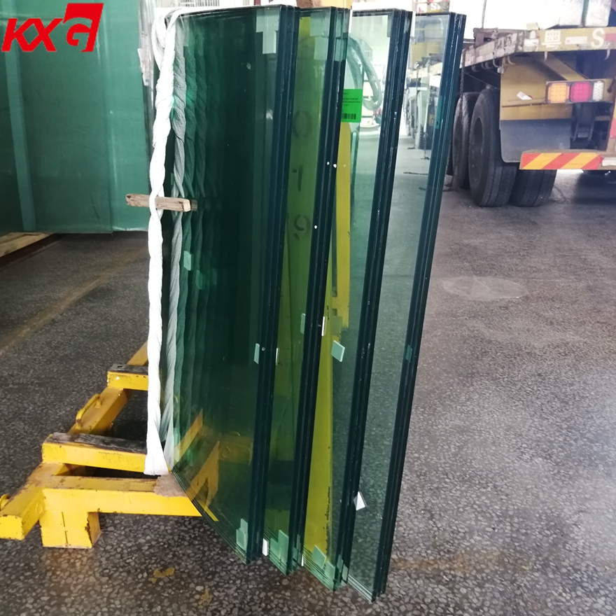 121212mm 40.56mm curved tempered laminated glass supplier, 3 layer SGP laminated glass manufacturer