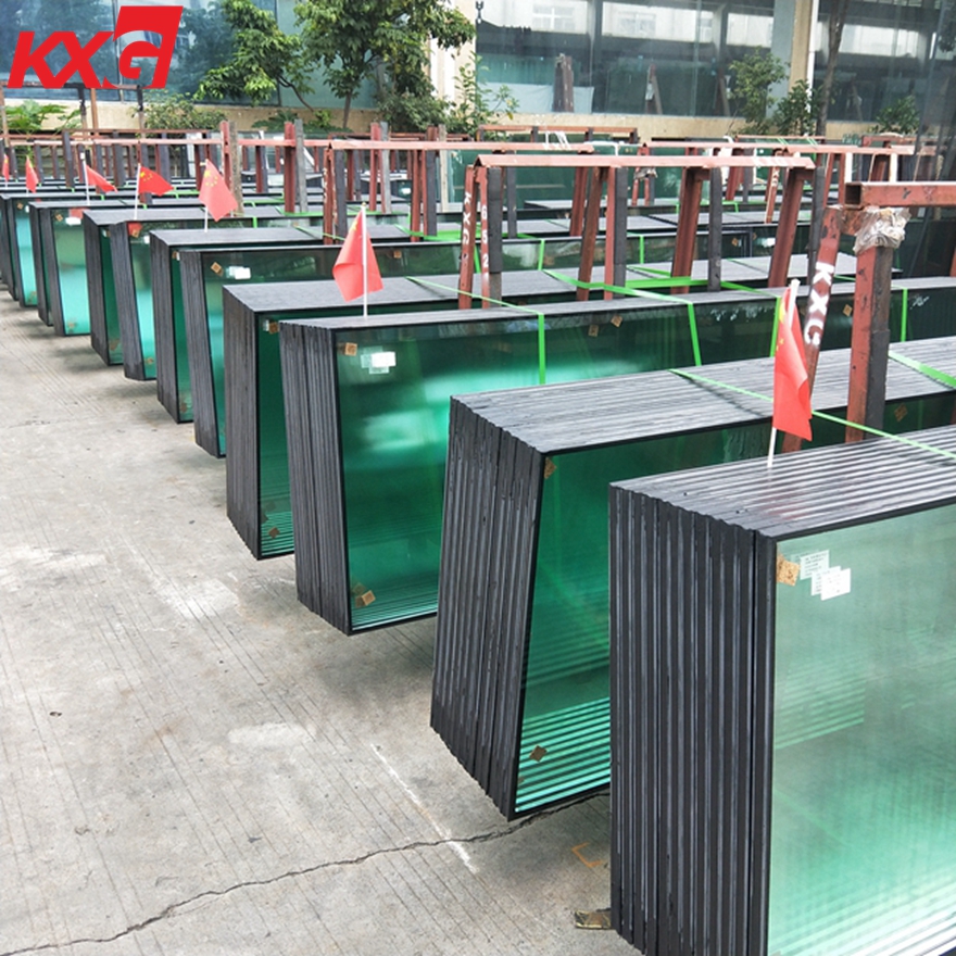 8mm+6A+8mm double clear tempered insulated glass panels for commercial windows and doors