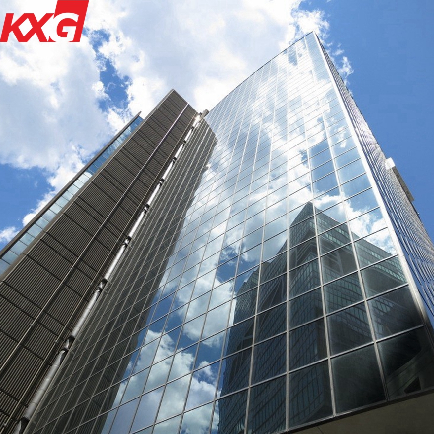بناء صناعة الزجاج تصدير واجهة نقطة ثابتة العنكبوت الزجاج توفير الطاقة الستار جدار الزجاج
