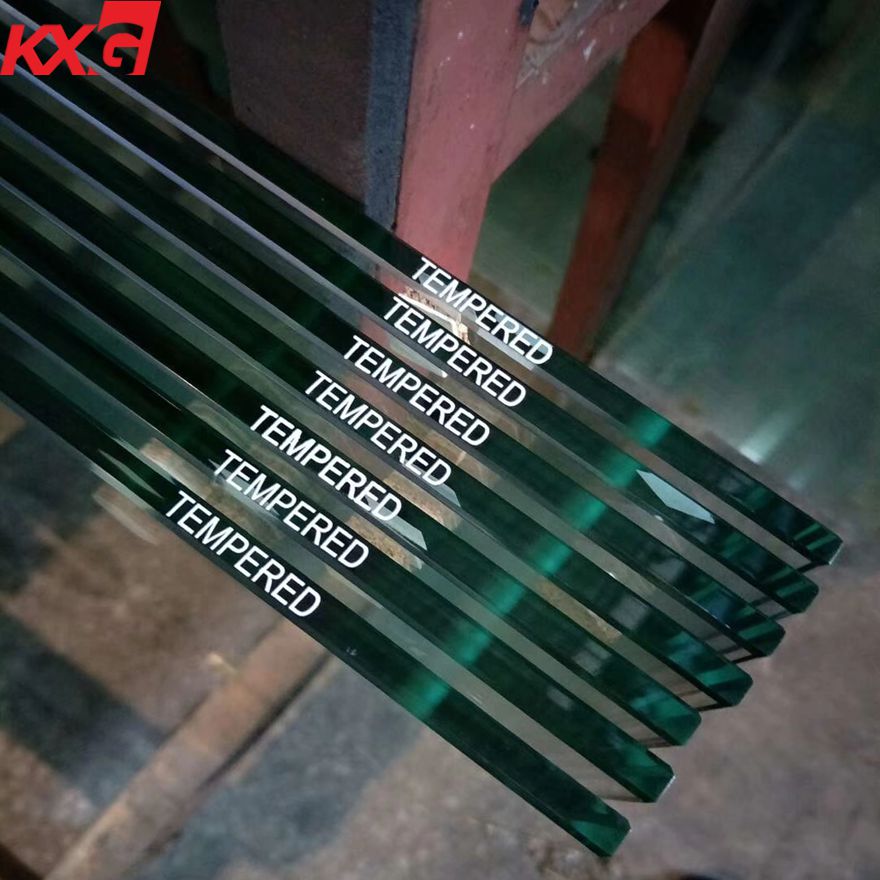 China Kunxing glass factory supply CE Certificate 12mm Clear Toughened Glass