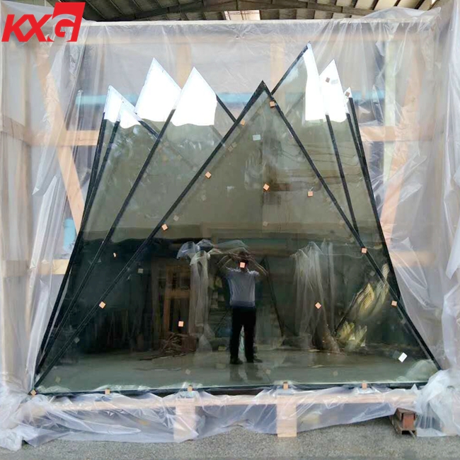China factory pri ce en ergy saving DGU solar control 6 mm + 12Argon + 6 mm safety tempered insulated glass curtain wall