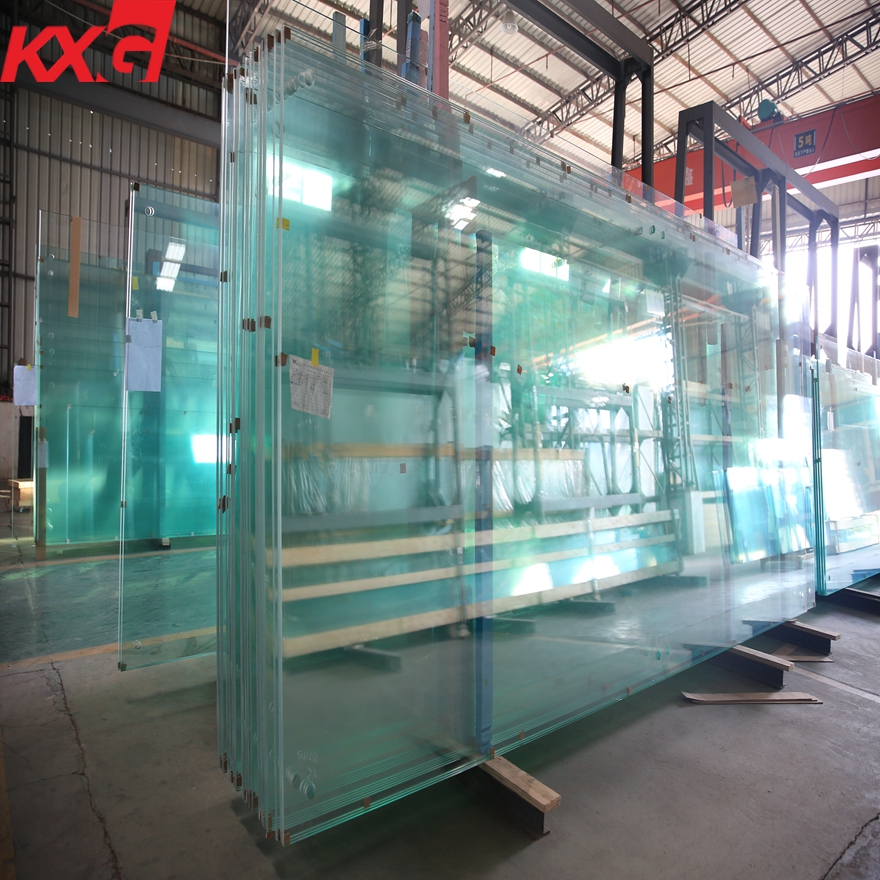 High quality super large jumbo size tempered safety glass, China jumbo size toughened safety glass factory