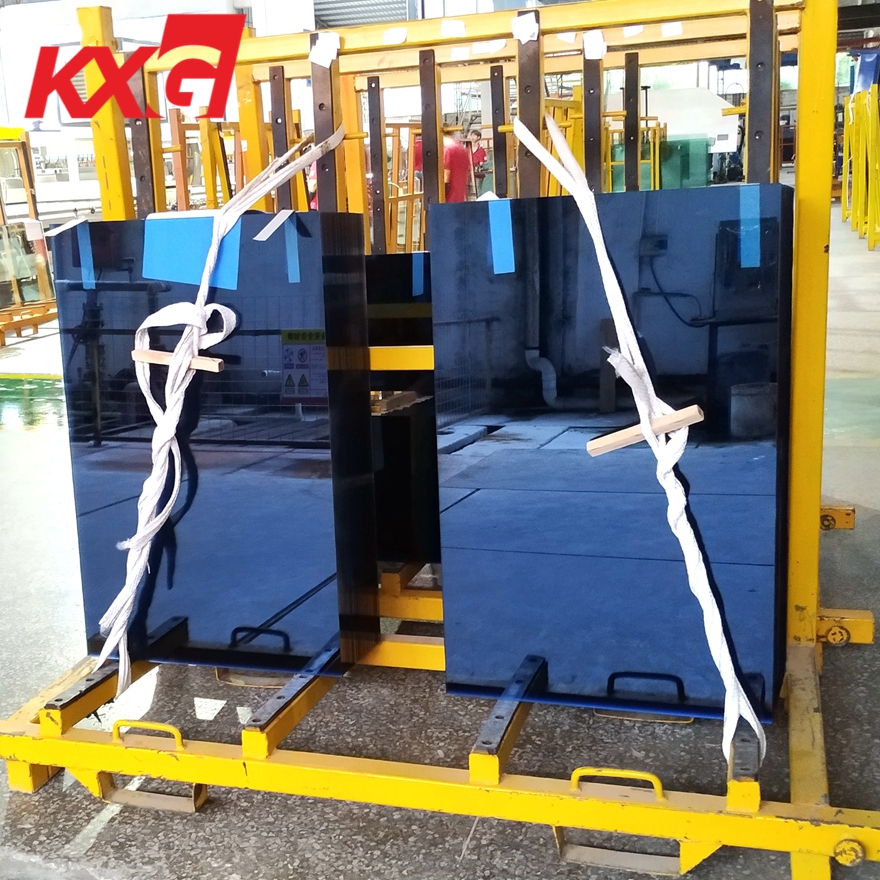 චීන ආරක්ෂණ වීදුරු නිෂ්පාදකයා හොඳ තත්ත්වයේ 5mm 6mm 8mm 10mm 12mm tempered/toughened ford blue tinted glass සපයයි