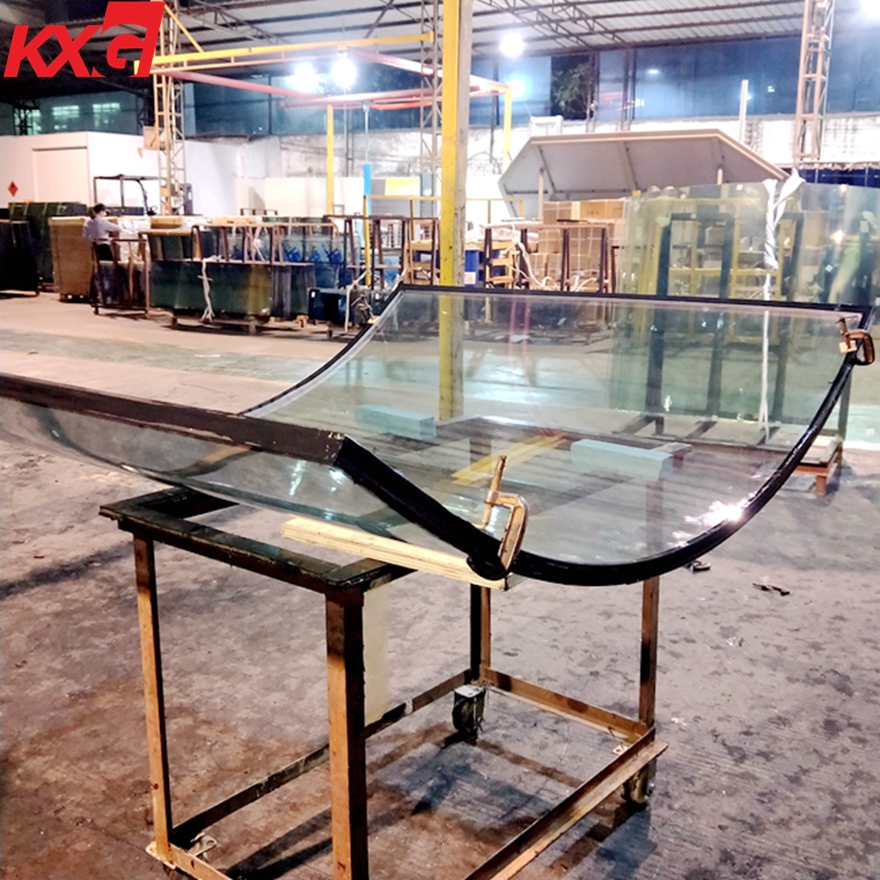 Custom made heat resistant and sound control curved double glazing insulated glass factory