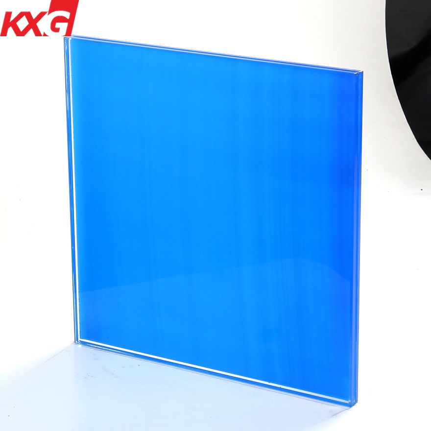 Factory price tempered tinted laminated glass, toughened lamiated glass with color pvb film