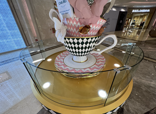 Hàng rào thủy tinh luyện cong cong