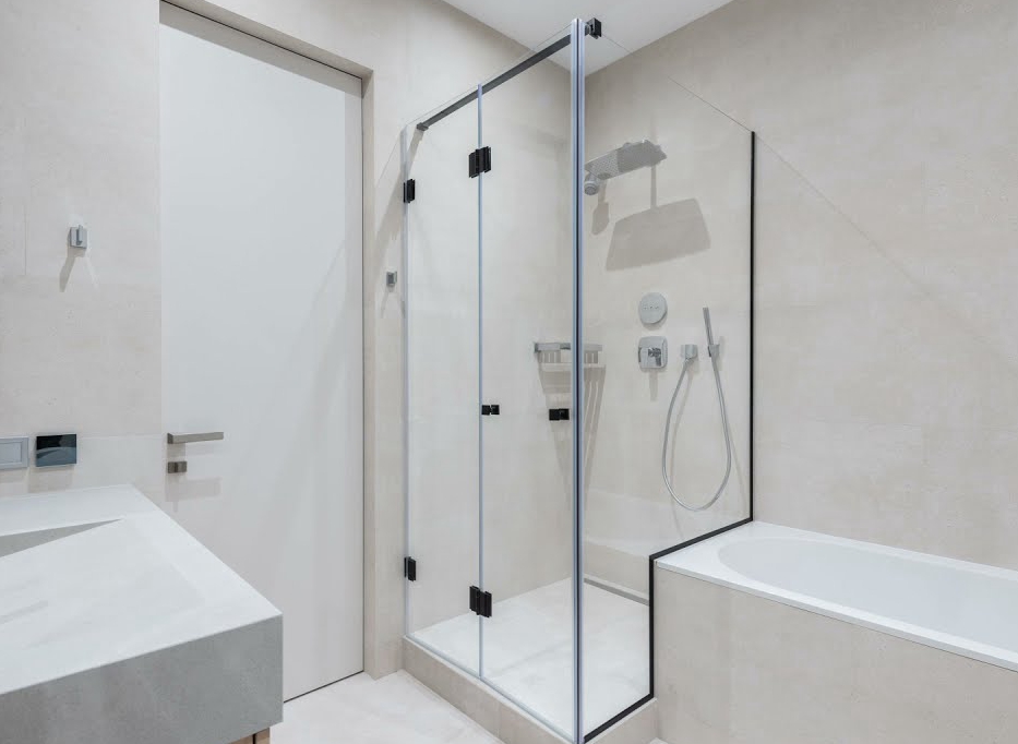 การประยุกต์ใช้กระจกประตูห้องน้ำ