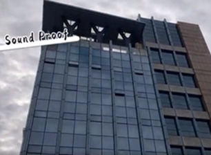 Pared de cortina de vidrio reflectante