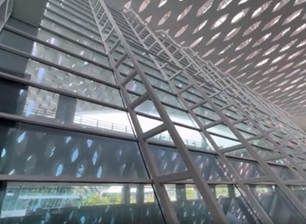 Pared de cortina de vidrio aislada de largo tamaño