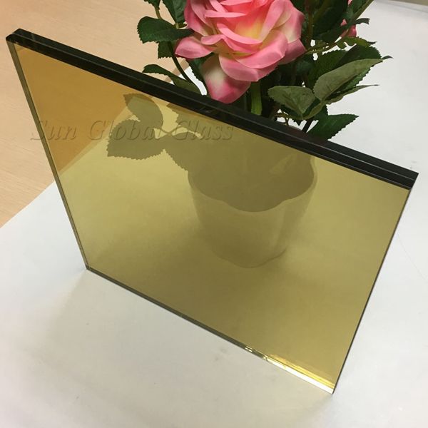coating glass, gold reflective glass, golden glass laminated, gold laminated glass, 17.52mm gold tempered glass, 8mm+8mm glass gold reflective, 17.52mm toughened glass