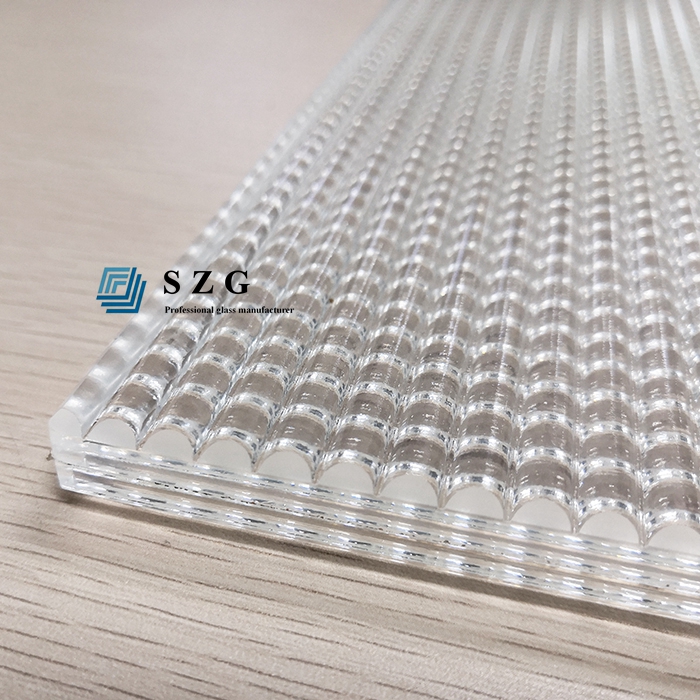 ultra clear fluted glass