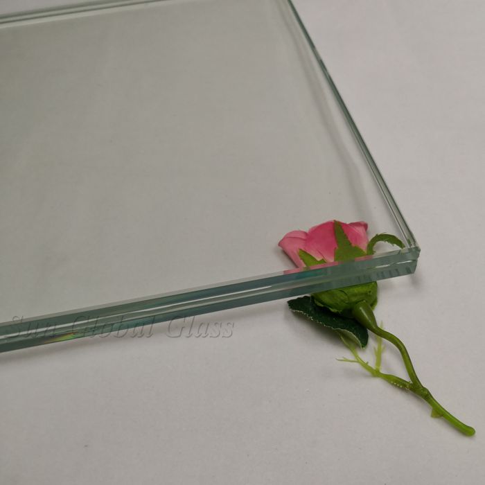 22.28 mm thick SGP Laminated Tempered Low Iron Glass