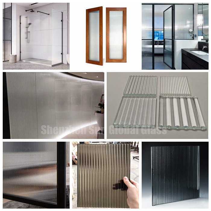 fluted glass application