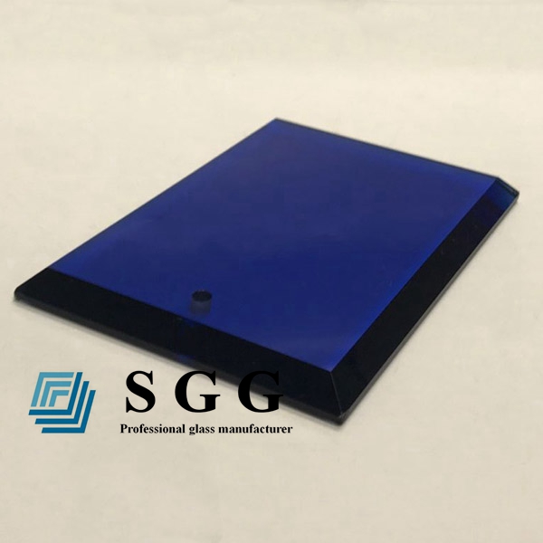 6mm dark blue tempered glass
