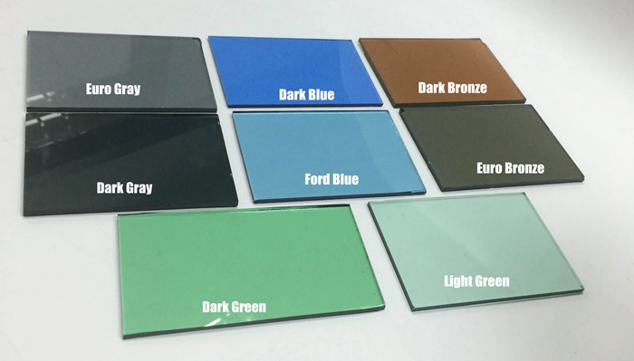 Tinted shower door Glass