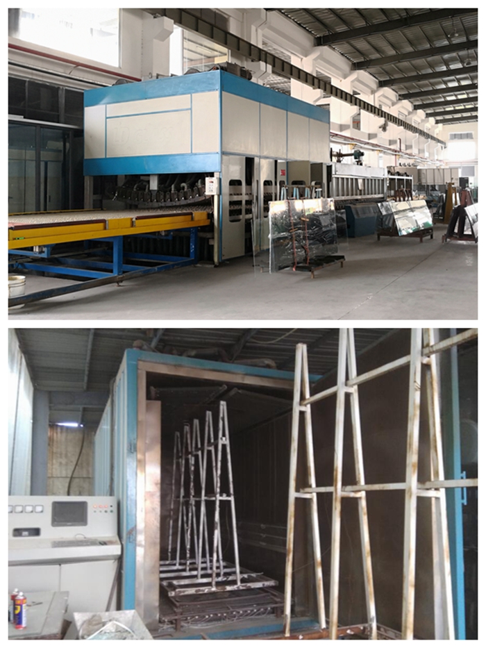 8mm transparent tempered HS curved glass, 8mm clear HST curved glass, 8mm tempered heat soak curved glass