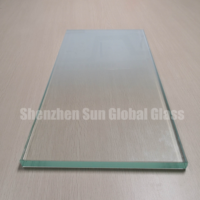 21.52mm low iron white gradient tempered laminated glass, 1010.4 ultra clear gradient toughened laminated glass panel, 10+1.52+10 extra clear gradient ESG VSG glass