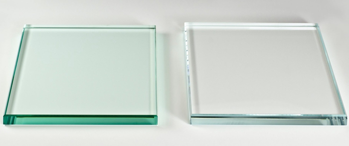 clear and low iron shower door glass