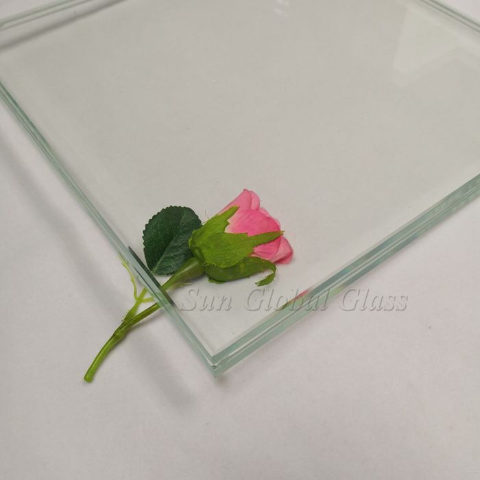 22.28 mm thick SGP Laminated Tempered Low Iron Glass