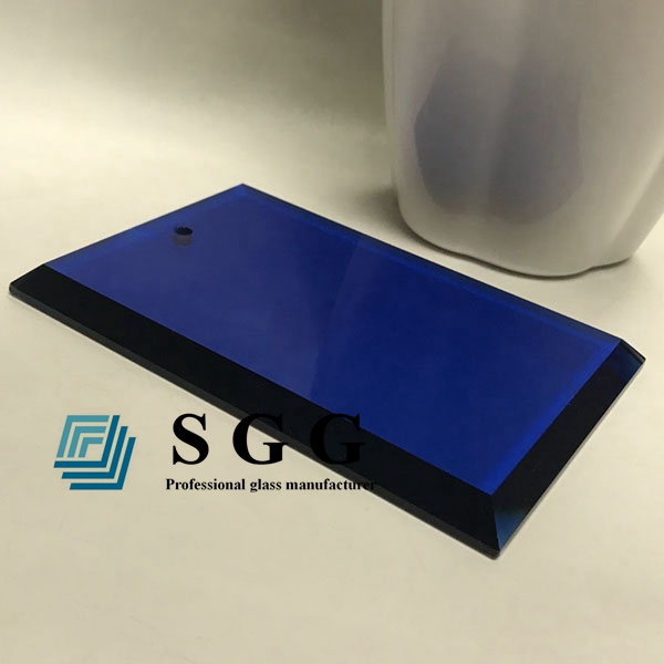 8mm dark blue tempered glass