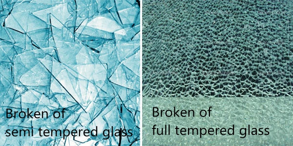 semi tempered glass and full tempered glass