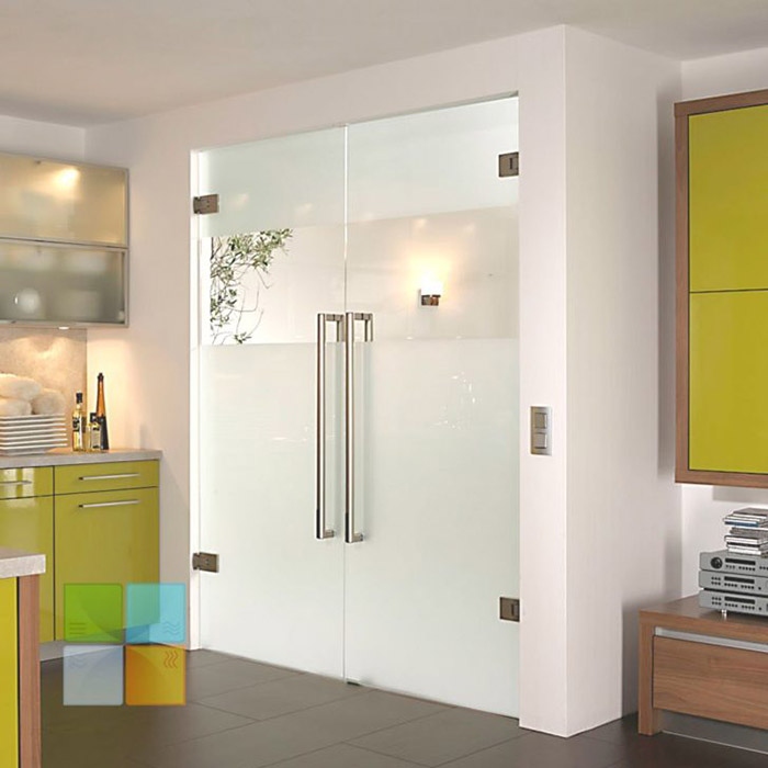 Puerta de bisagra de vidrio templada de 10 mm 12 mm, puerta de seguridad de vidrio laminado de 11.52 mm 13.52mm, puerta de giro de cristal de seguridad sin marco