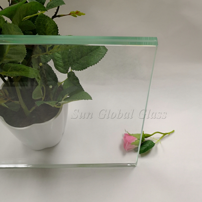 13.14mm الزجاج الشفاف المغلف بالحرارة الزجاج المغلفة ، 6 مم واضح HS خفف + 1.14 PVB + 6mm واضح الزجاج HS الشفاف ، 66.3 الزجاج الشفاف HS المزجج