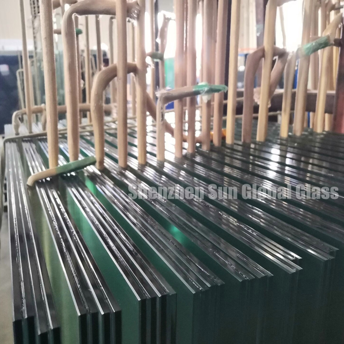 13.52 مم من الزجاج المقسى لألواح زجاج التسقيف ، 6 مم + 6 مم إلى u زجاج مظلل لزجاج السقف ، 66.4 esg  vsg زجاج الأمان الرقائقي للتسقيف