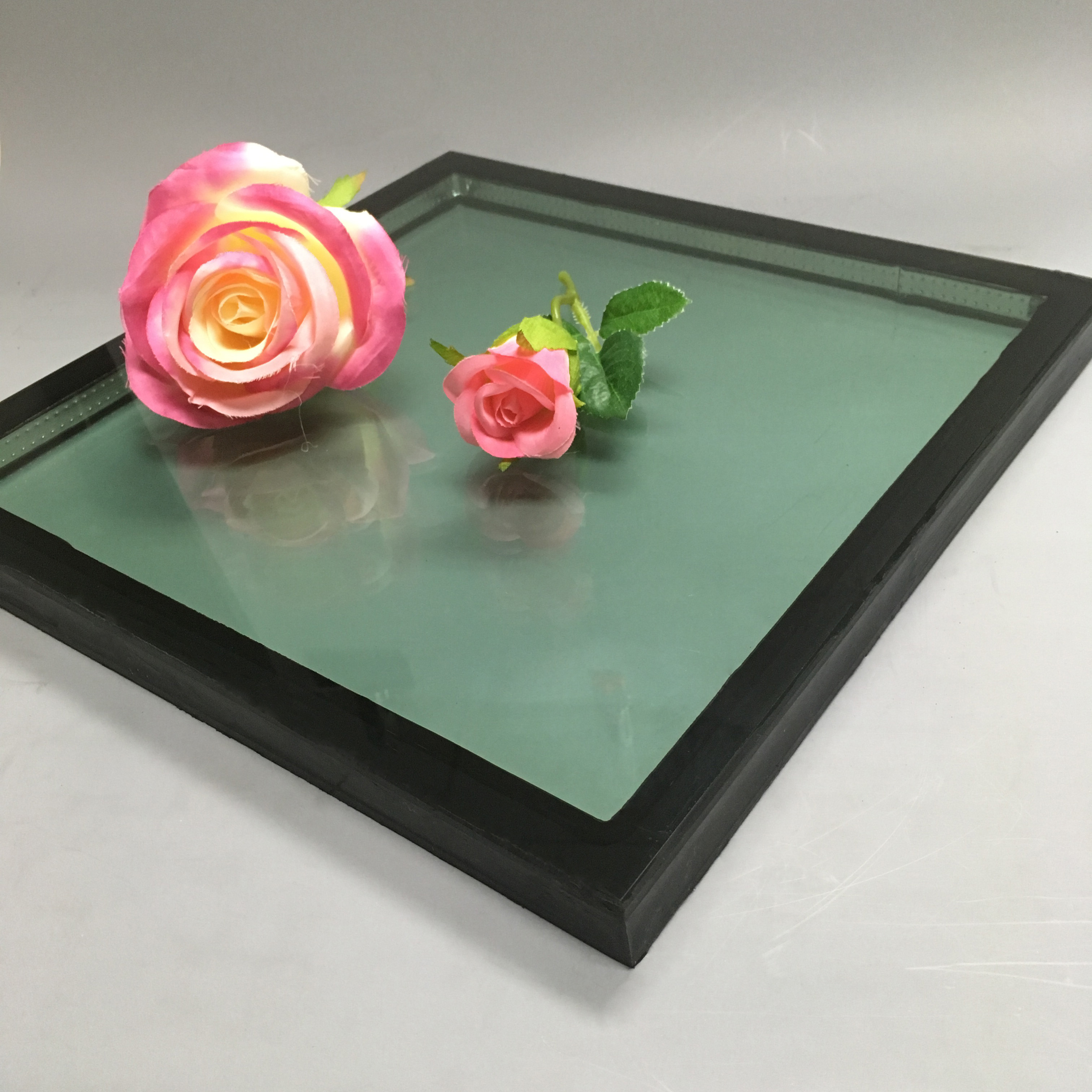 6 мм + 12А + 6 мм зеленый low E  закаленное стекло, 24 мм зеленое стекло с двойным остеклением, 6 мм + 6 мм зеленый low-E  ESG IGU