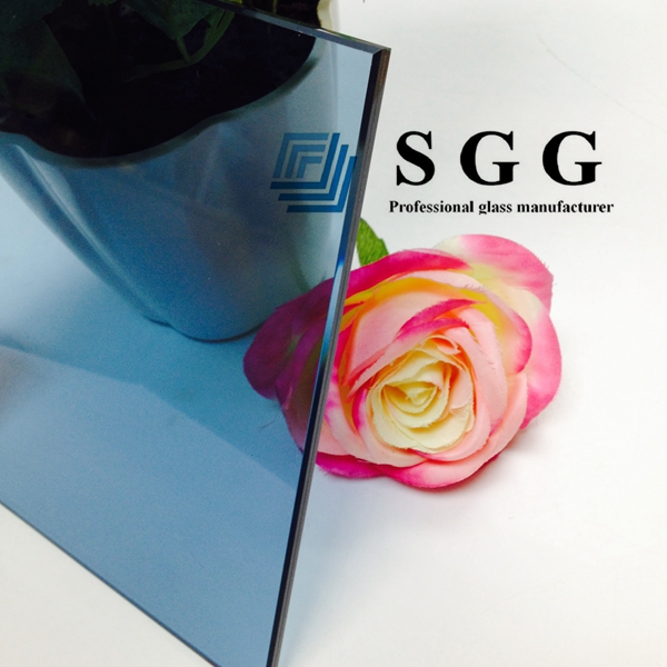 8.38mm light blue laminated glass sheets, 8.38mm light blue sandwich glass, 8.38 blue laminated glass supplier