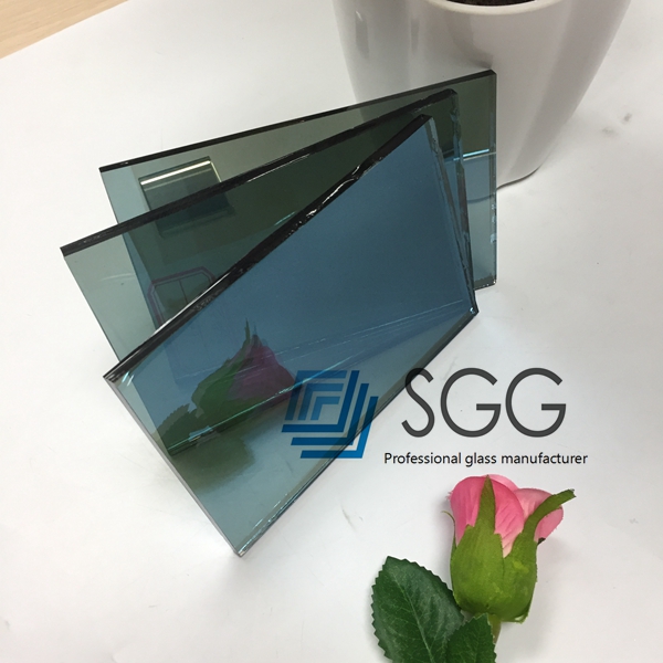 8MM ford blue светоотражающее стекло, 8-миллиметровое светло-голубое отражающее покрытое стекло, 8-миллиметровое синее on-line покрытие для стекла ford