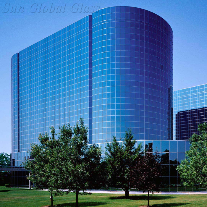 8mm+15A+8mm insulated glass facade,31mm insulated glass curtain wall,8mm+8mm double glazed exterior wall glass