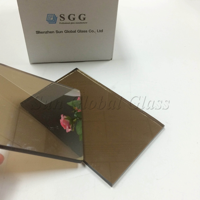 бронза с закаленным стеклом, солнечное стекло 8, 8 мм в бронзе с отражательным покрытием, 8, 8 мм, с отражением теплового стекла