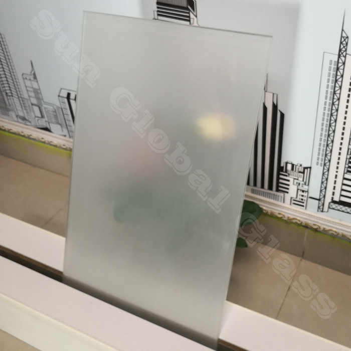 9.52mm white pvb laminated glass,4mm clear tempered+Milk White pvb+4mm clear tempered glass, 4.4.4 white laminated glass