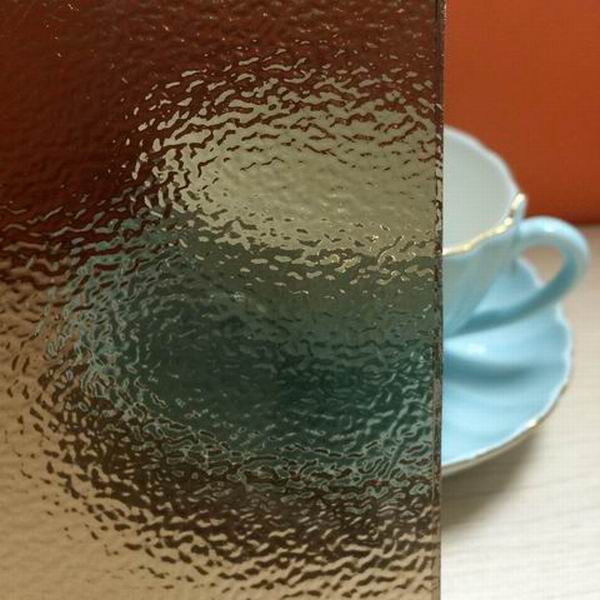 Brąz nashiji wzorzyste szkło, temperable nashiji wzór, jasne Szkło ornamentowe nashiji