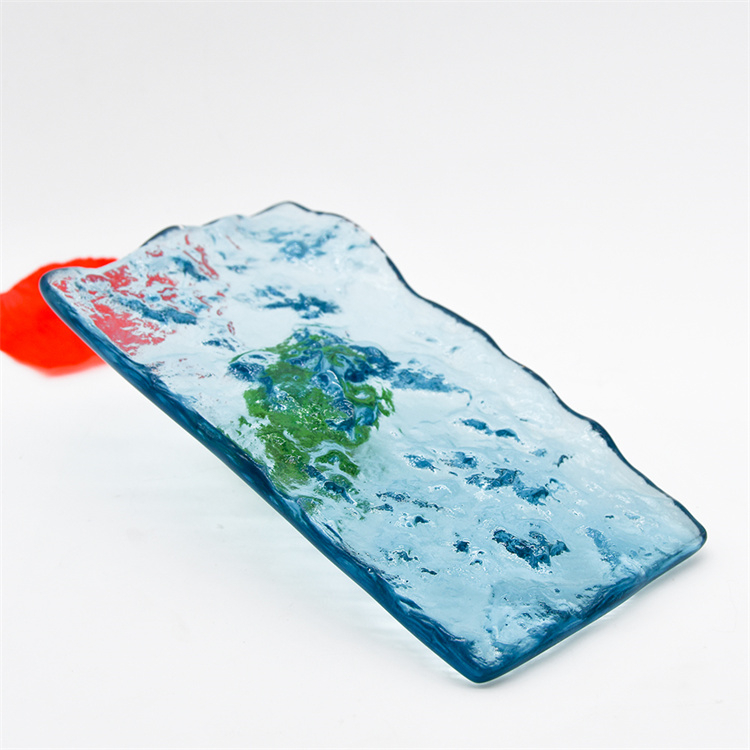 Novel Design Decorative Building Fused Glass Art Pattern Stain Hot Melt Tempered Glass