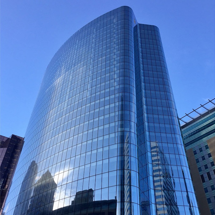 Low e  طلاء تشديد الجدار الزجاجي المنحني المعزول ، موفرة للطاقة عازلة للصوت خفف من الزجاج المزدوج المزجج igu dgu لبناء الواجهة