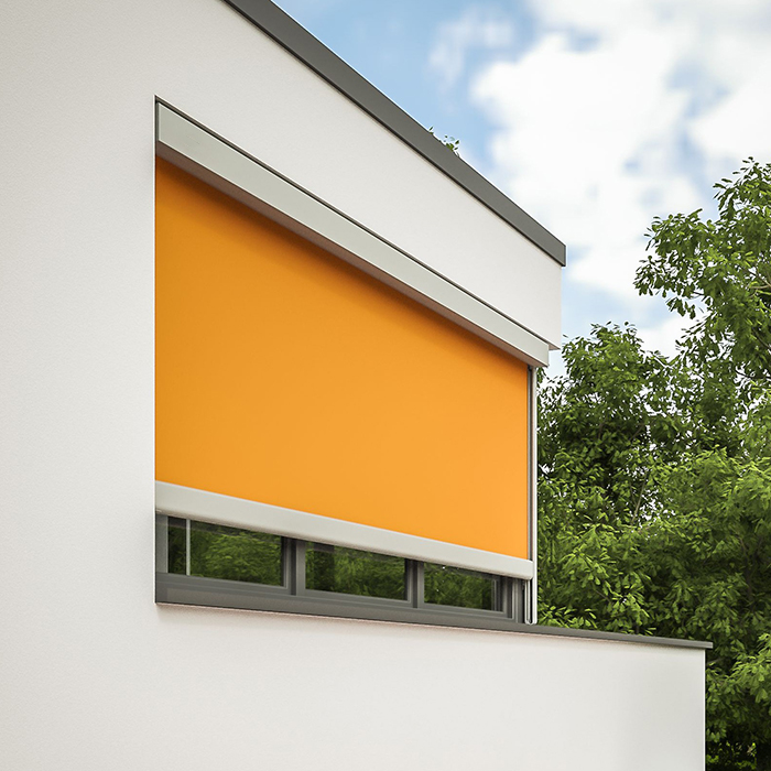 retractable horizontal shade vertical awning, remote control vertical drop roll awnings systems, sun shade side mount window blinds coverings