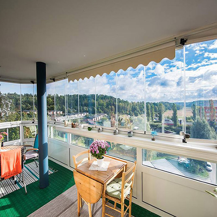 три дорожки окно двухтактных бескаркасных стекло, 8 мм закаленного стекла раздвижного окон балкона, 5 + 0,76 + 4 + 5 мм 0,76 + 4 мм ламинированного стекла окна