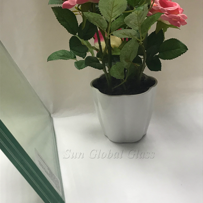 زجاج مقوى ثلاثي الطبقات ، 8 + 1.52mm PVB + 8 + 1.52mm PVB +8 زجاج أمان مقوى ، 27.04 mm زجاج مصفح حسب الطلب